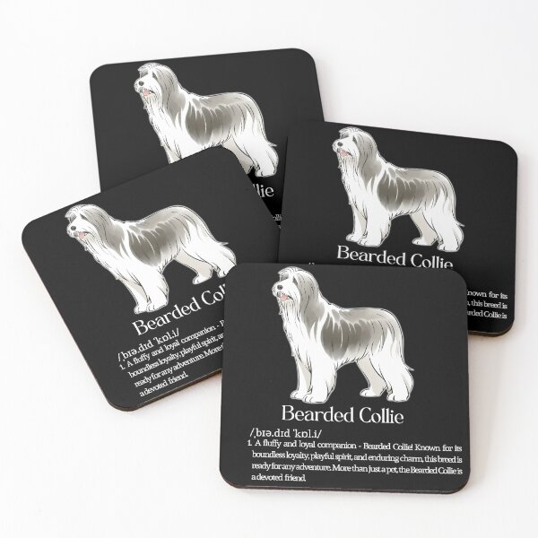 Item preview, Bearded Collie Dog Breed Info designed and sold by GoodyPaws.