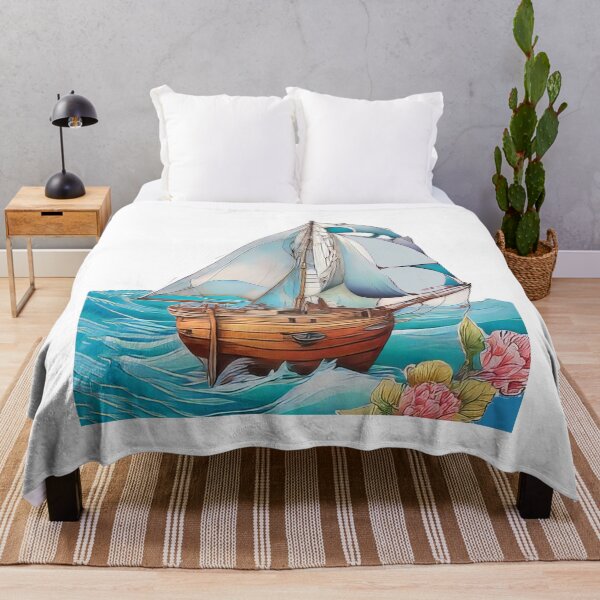 Item preview, Voilier dans la Mer Toile (977) designed and sold by WASjourney.