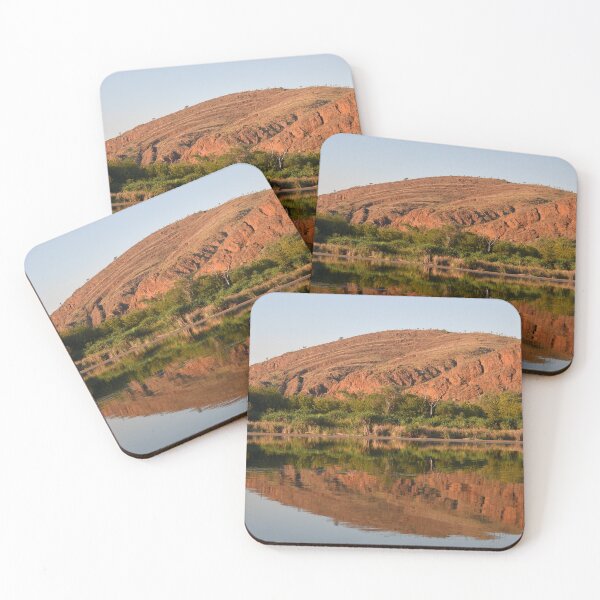 Item preview, Red hills reflected in a river. designed and sold by EAnneH.