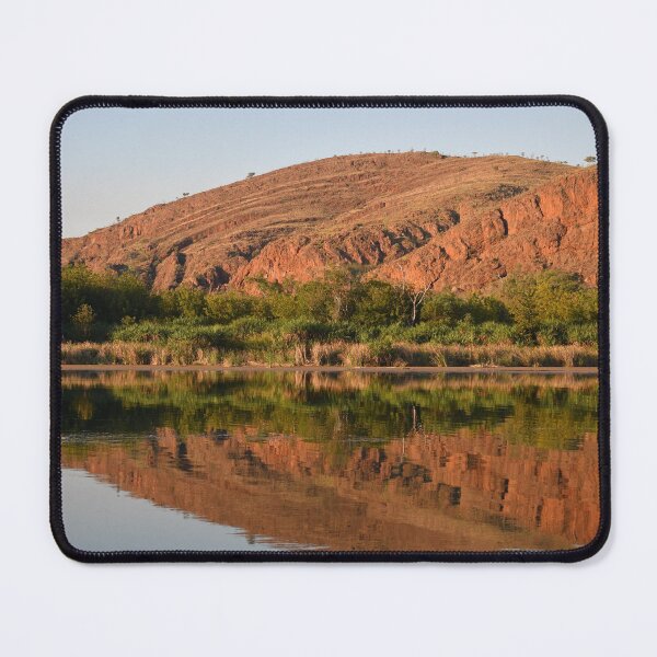 Item preview, Red hills reflected in a river. designed and sold by EAnneH.