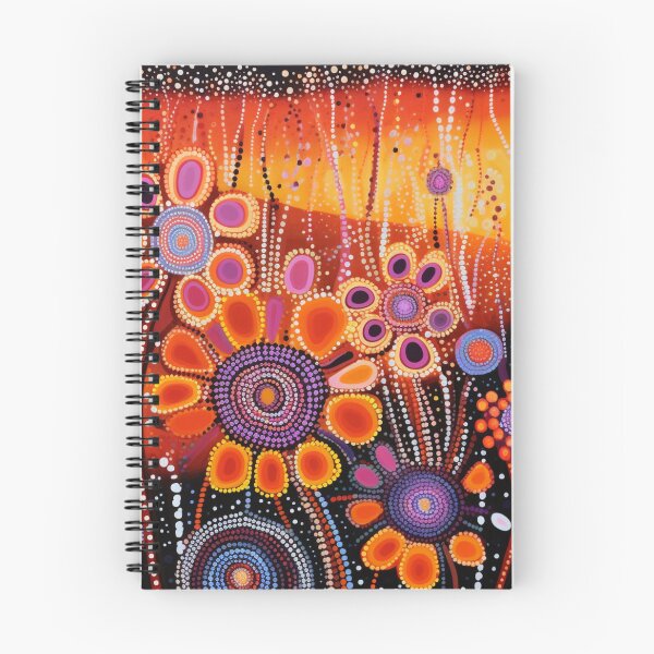 Item preview, Aboriginal Inspired Dot Art - Desert Wildflowers designed and sold by GrinGalore.