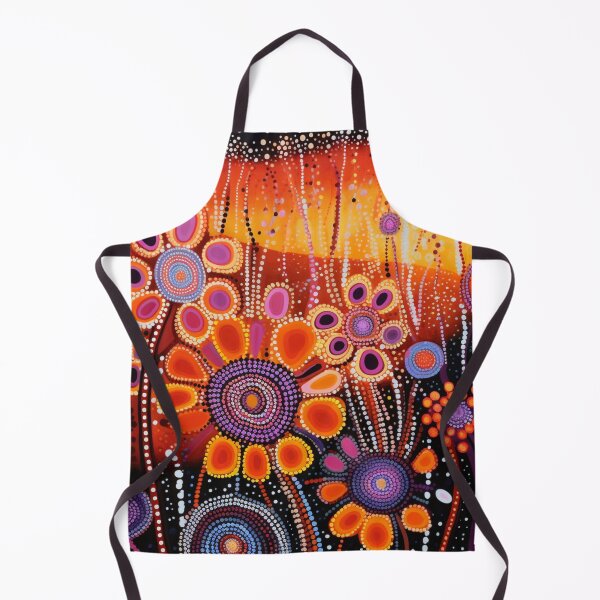 Item preview, Aboriginal Inspired Dot Art - Desert Wildflowers designed and sold by GrinGalore.