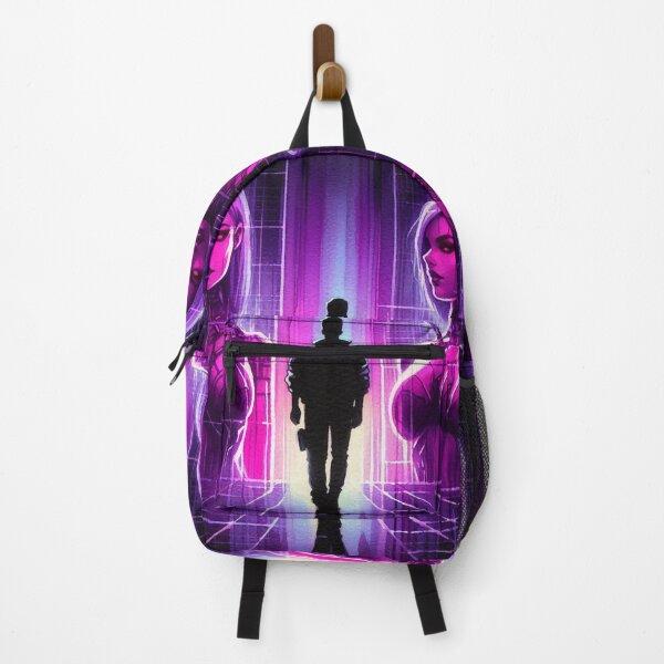 Item preview, Cyberpunk Neon Man and Holographic Women designed and sold by RESToRAPTOR.