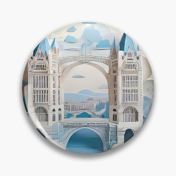 Item preview, London Bridge Paper Art Sticker (979) designed and sold by WASjourney.