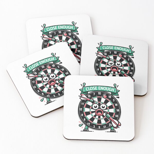 Item preview, "Dartboard Drama" - Humorous Close Enough designed and sold by PrintMastery.