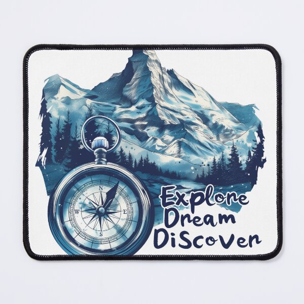 Item preview, Hiking and outdoors - Explore Dream Discover Sticker designed and sold by Mephisto696.