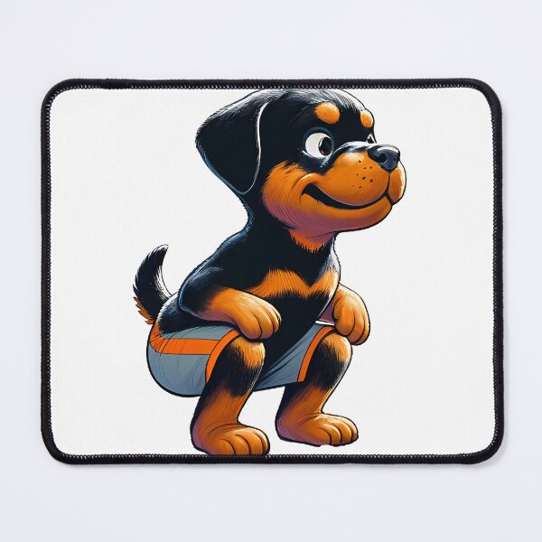 Item preview, Paws & Pump: Rottweiler Gym Buddy designed and sold by Purrformance.