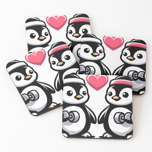 Item preview, Penguin Couple Pumping Iron designed and sold by Purrformance.