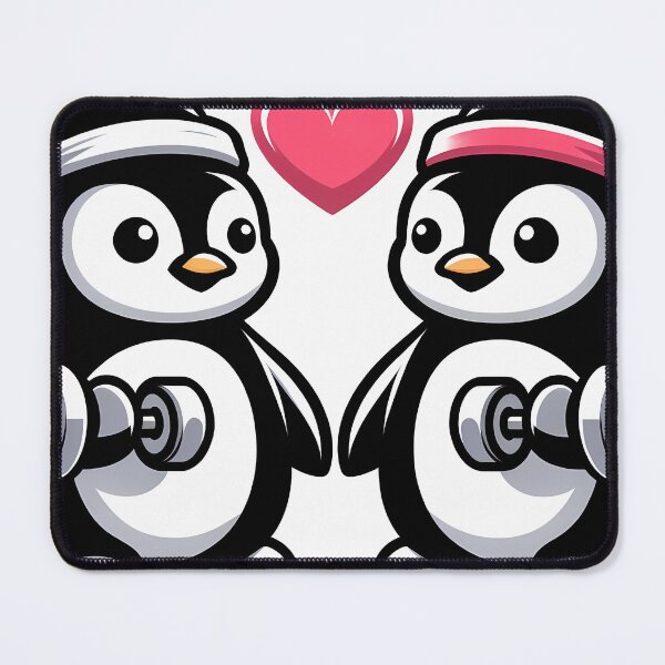 Item preview, Penguin Couple Pumping Iron designed and sold by Purrformance.