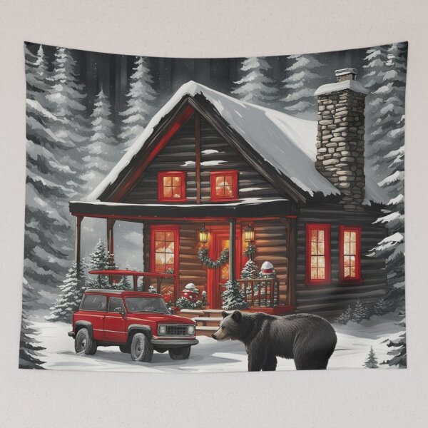 Item preview, Rustic Cabin Painting designed and sold by RandomSproutS.