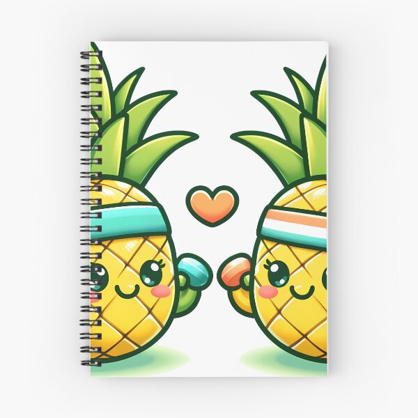 Artikelvorschau, Pineapple Pals Pumping Iron entworfen und verkauft von Purrformance.