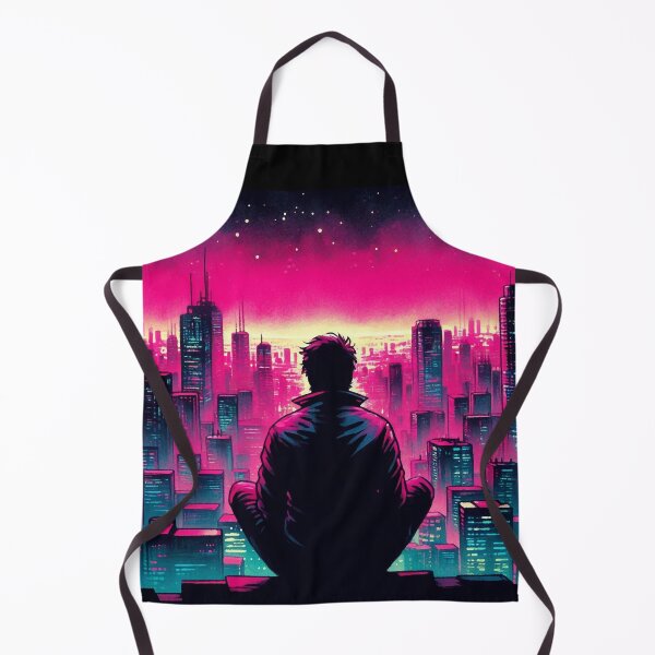 Item preview, Cyberpunk Silhouette Night Neon City designed and sold by RESToRAPTOR.