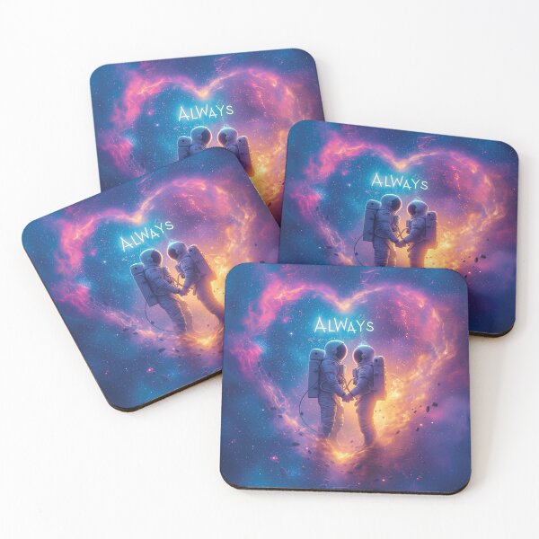 Artikelvorschau, Valentinstagsgeschenk – Always – Eternal Love Astronauts Sci-Fi Valentinstag Kunstdruck entworfen und verkauft von Mephisto696.