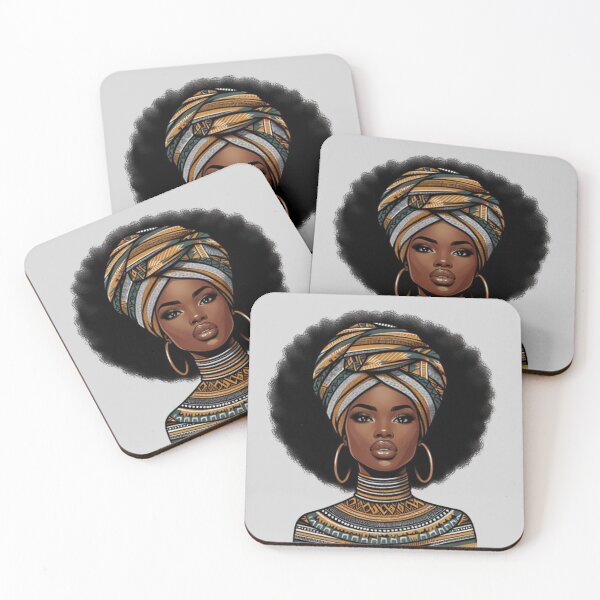 Item preview, Gorgeous Black Girl with a headwrap Classic T-Shirt designed and sold by NIZAR  din⭐⭐⭐⭐⭐.
