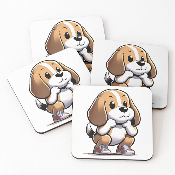 Artikelvorschau, Squat Squad: Beagle's Fitness Journey entworfen und verkauft von Purrformance.