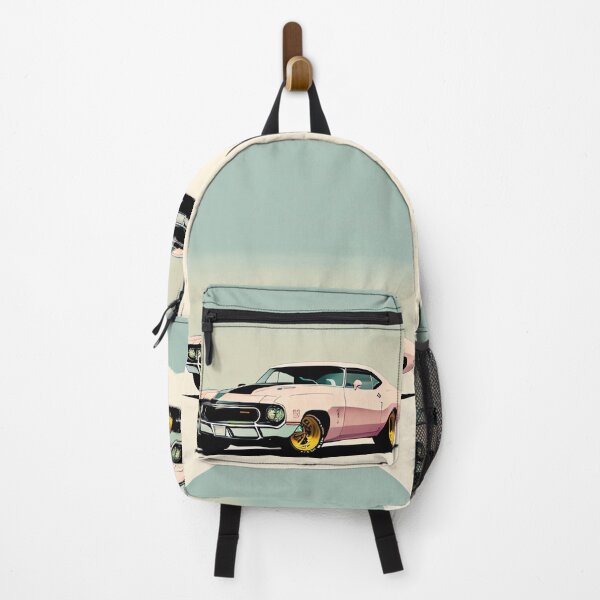 Item preview, Pink Beauty Vintage Style Classic Muscle Car Illustration designed and sold by thejoyker1986.