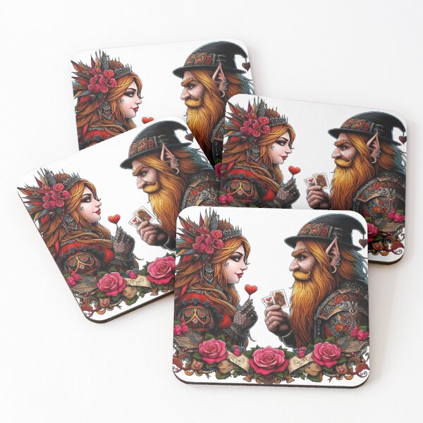 Item preview, Gothic Couple  Dwarfs goth  happy valentines day  designed and sold by Expressions-Sel.