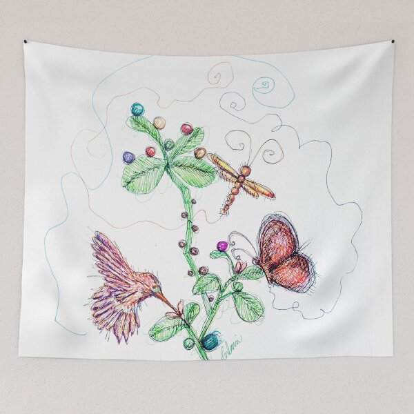 Item preview, Hummingbird, dragonfly and butterfly designed and sold by Fulaniarte.