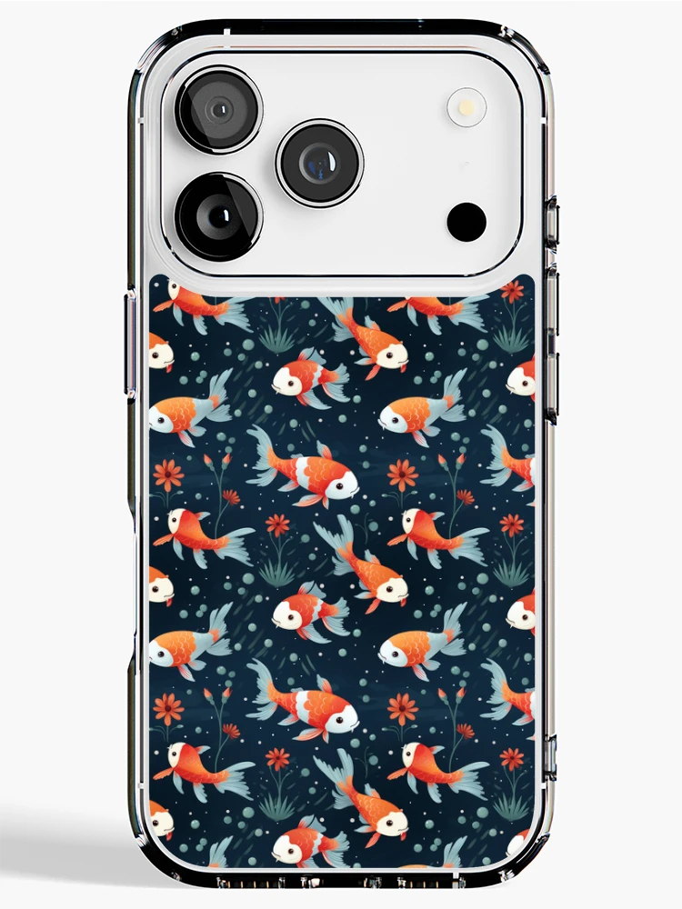 Thumbnail 1 of 5, iPhone Case, Cartoon koi fish pattern designed and sold by TrPatternLab.