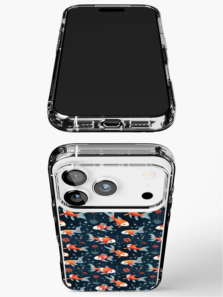 Thumbnail 3 of 5, iPhone Case, Cartoon koi fish pattern designed and sold by TrPatternLab.