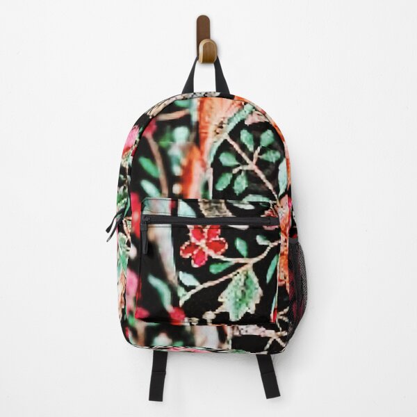 Item preview, Black Embroidered Floral Textile designed and sold by CMooreWorx.