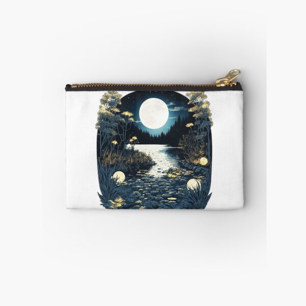 Item preview, Night Lights Lake Reflection Major Arcana Card Silent Night designed and sold by Pixel Waite.