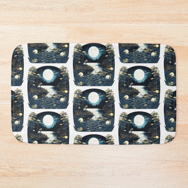 Item preview, Night Lights Lake Reflection Major Arcana Card Silent Night designed and sold by Pixel Waite.