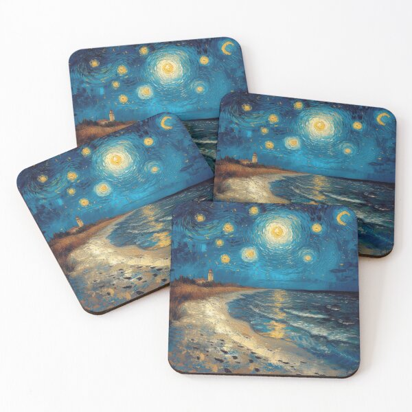 Item preview, Moon Beach Sea Maritime designed and sold by ArtHouseNiklas.