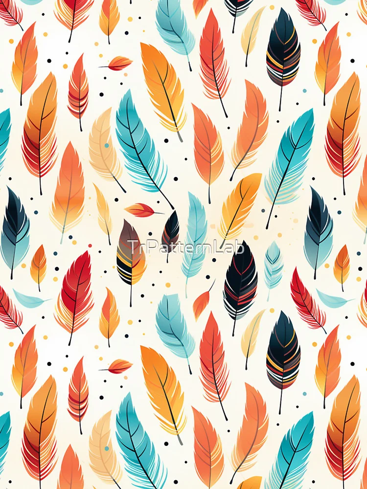 Thumbnail 4 of 4, iPhone Case, Feathers and arrows Pattern designed and sold by TrPatternLab.