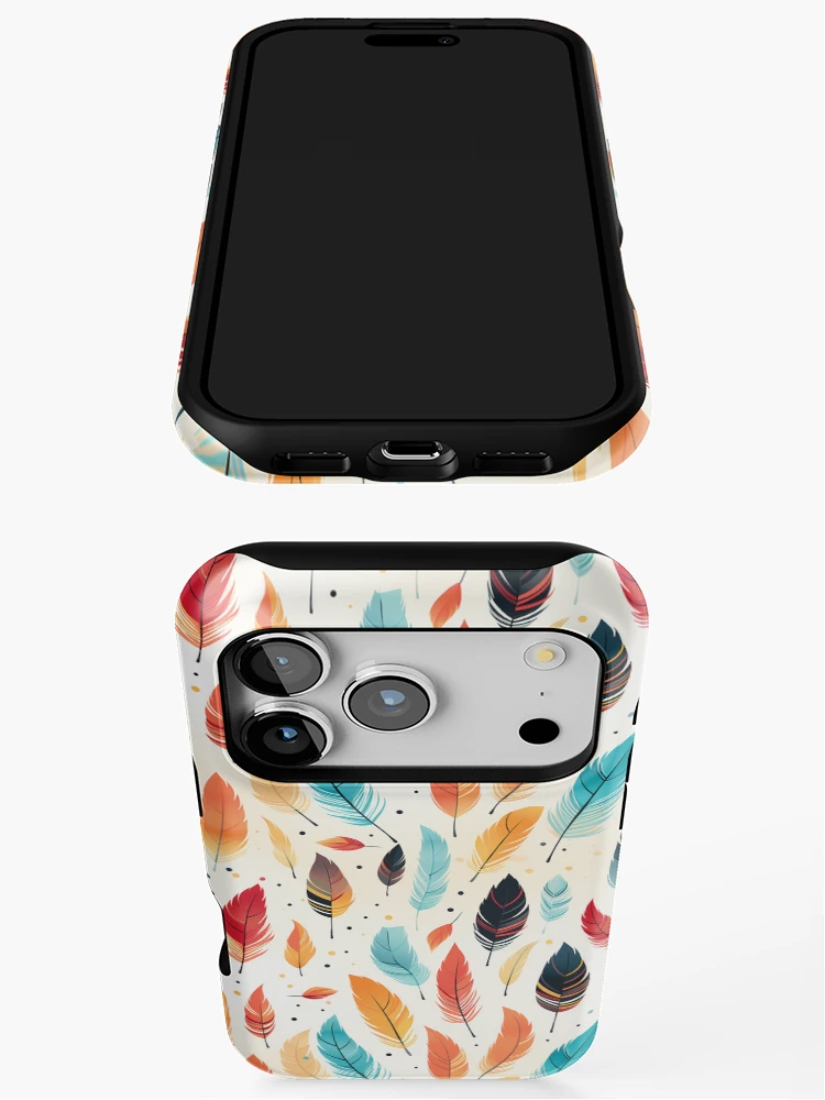 Thumbnail 3 of 4, iPhone Case, Feathers and arrows Pattern designed and sold by TrPatternLab.
