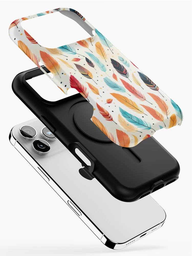 Thumbnail 2 of 4, iPhone Case, Feathers and arrows Pattern designed and sold by TrPatternLab.