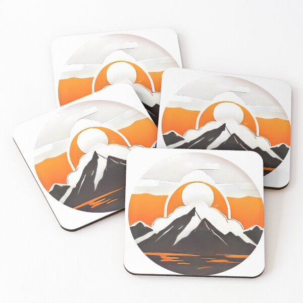 Item preview, Minimalist Mountain and Sun Logo (997) designed and sold by WASjourney.