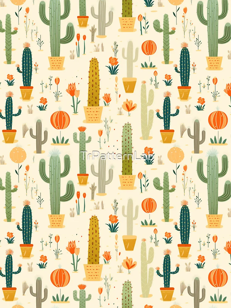 Thumbnail 5 of 5, iPhone Case, Cactus pattern designed and sold by TrPatternLab.