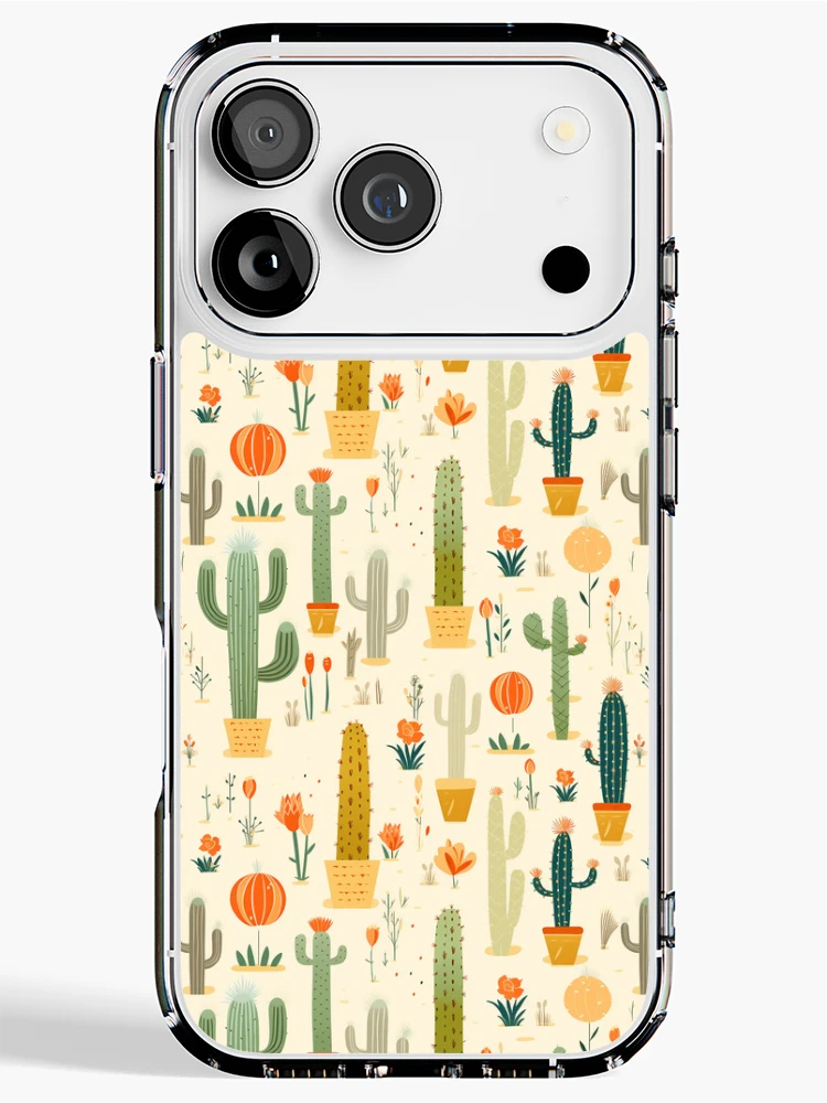 Thumbnail 1 of 5, iPhone Case, Cactus pattern designed and sold by TrPatternLab.