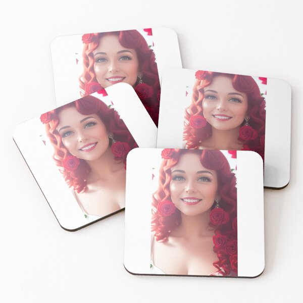 Item preview, Valentine's Day - Lady in love AI and flowers designed and sold by lusiakotowska.