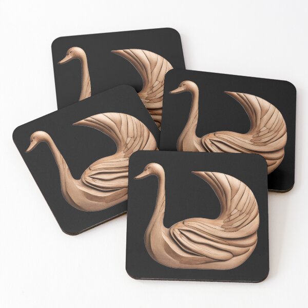Item preview, Wooden swan. designed and sold by NextDoorToMe.