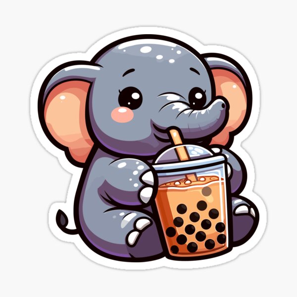 Elephant Bubble Tea Merch & Gifts for Sale