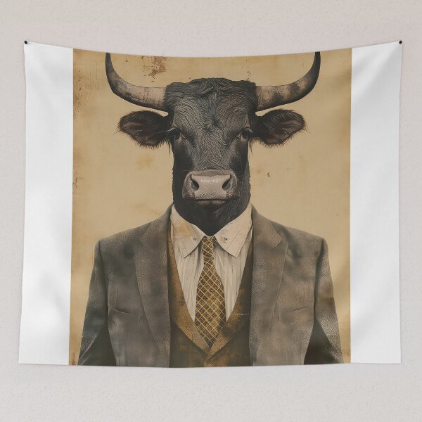 Item preview, Bull in a suit designed and sold by thewandswant.