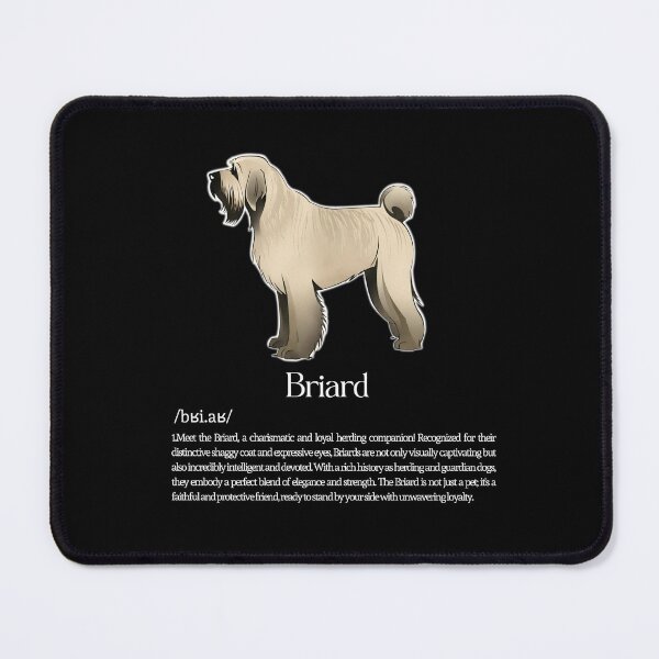 Item preview, Briard Dog Breed Info designed and sold by GoodyPaws.