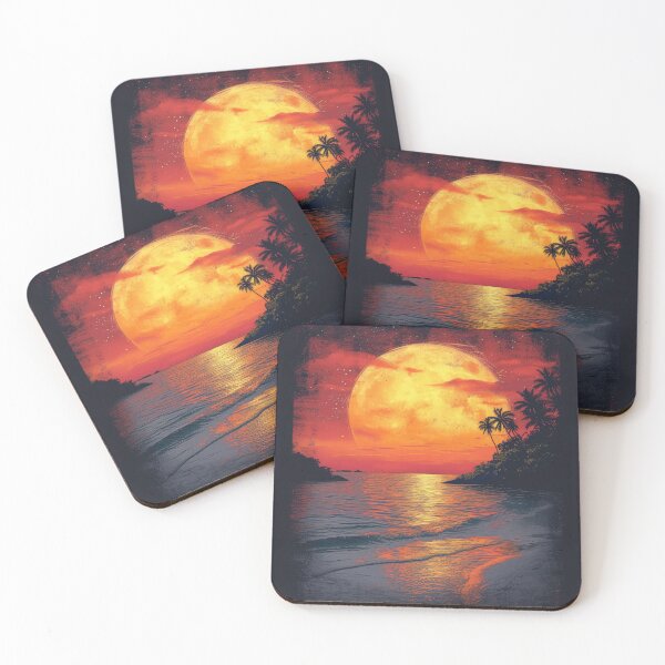 Item preview, Moon Beach Sea Maritime designed and sold by ArtHouseNiklas.