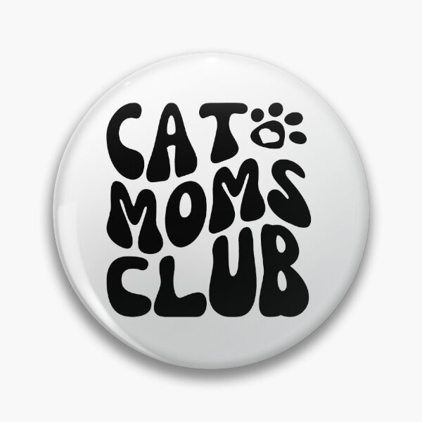 Item preview, Cat Moms Club - Exclusive Membership for Feline Queens - Black designed and sold by Biddakate.
