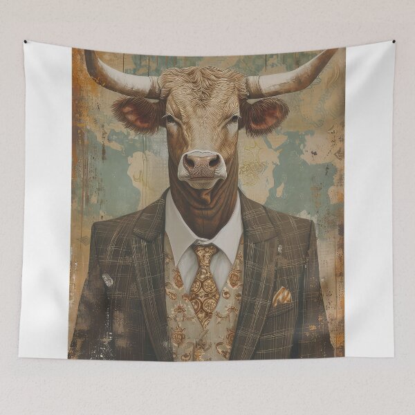 Item preview, Bull in a suit designed and sold by thewandswant.