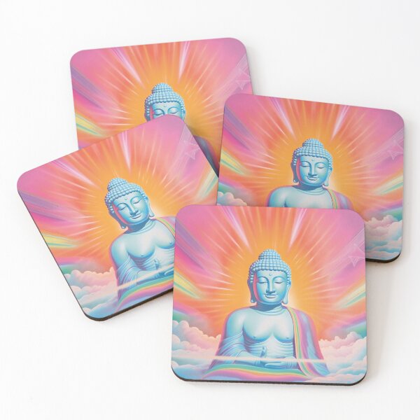 Item preview, colorful Buddha rainbow, spiritual meditation, enlightenment designed and sold by Mauswohn.
