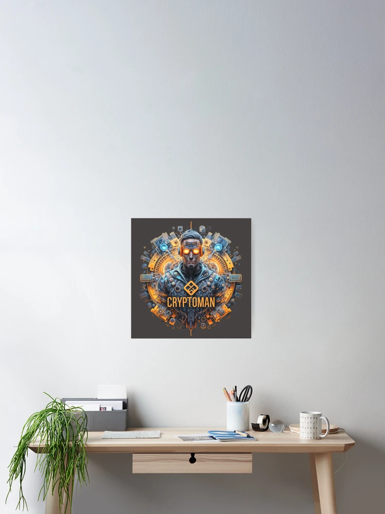 Thumbnail 2 of 3, Poster, CryptoMan designed and sold by Rostislav Tarasenko.