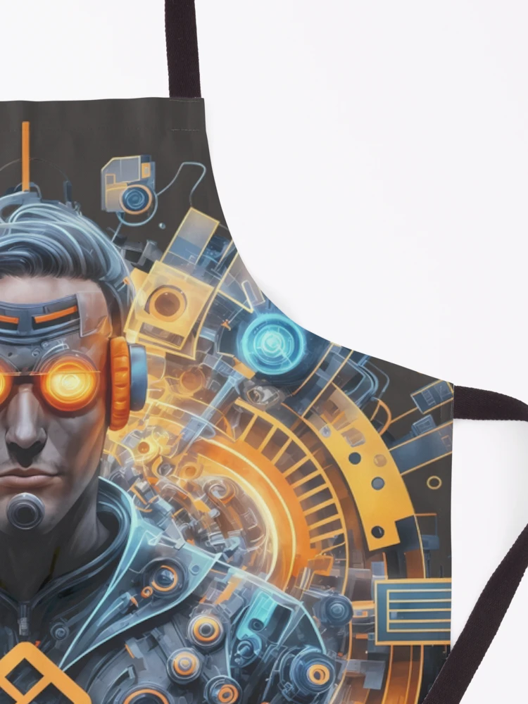Thumbnail 3 of 6, Apron, CryptoMan designed and sold by Rostislav Tarasenko.