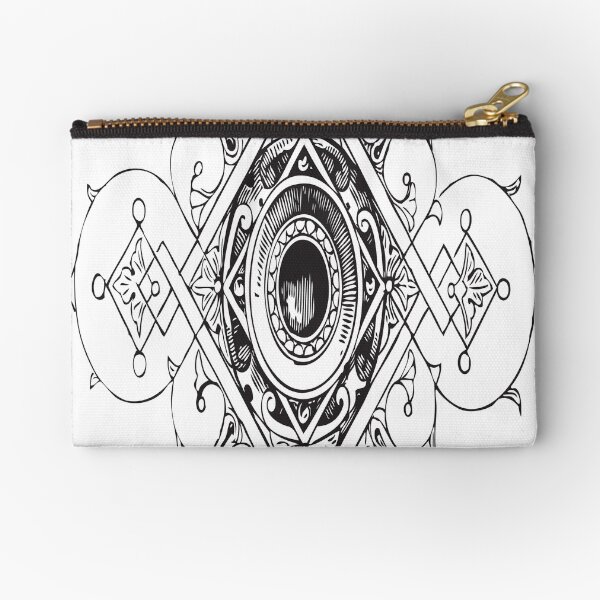 PRINTER ORNAMENT Pop Art Zipper Pouch