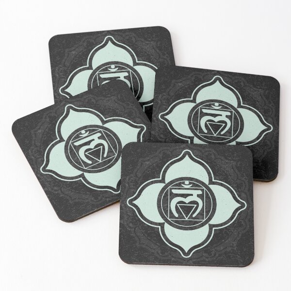 Item preview, Root Chakra Mandala - Coal + Mint designed and sold by Irene Estelle.