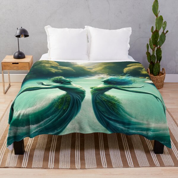 Item preview, River Waltz: A Harmony in Teal designed and sold by t-o-n-i.