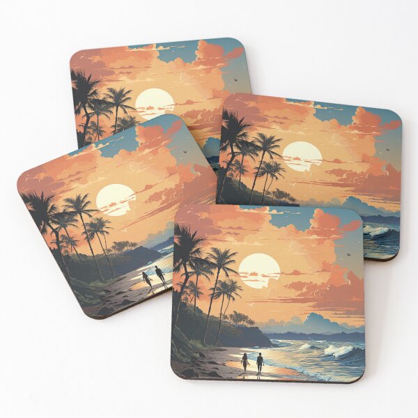 Item preview, Moon Beach Sea Maritime designed and sold by ArtHouseNiklas.