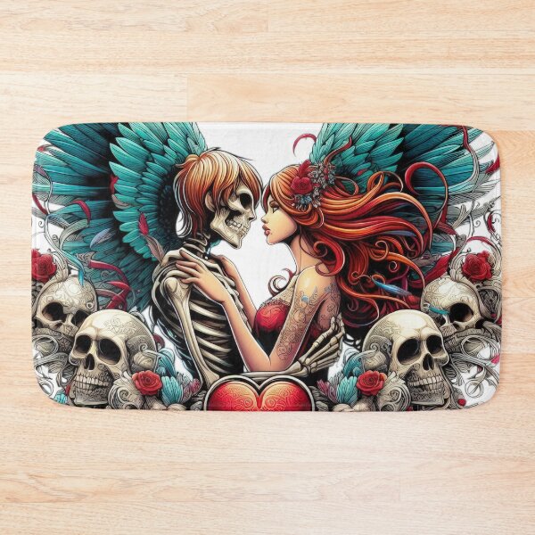 Item preview, Gothic Couple with skulls goth valentines day  designed and sold by Expressions-Sel.